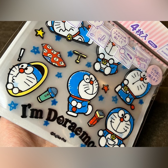 I’m Doraemon Top Zipper Medium Party Plastic Bags Officially Licensed Sanrio - Picture 5 of 9